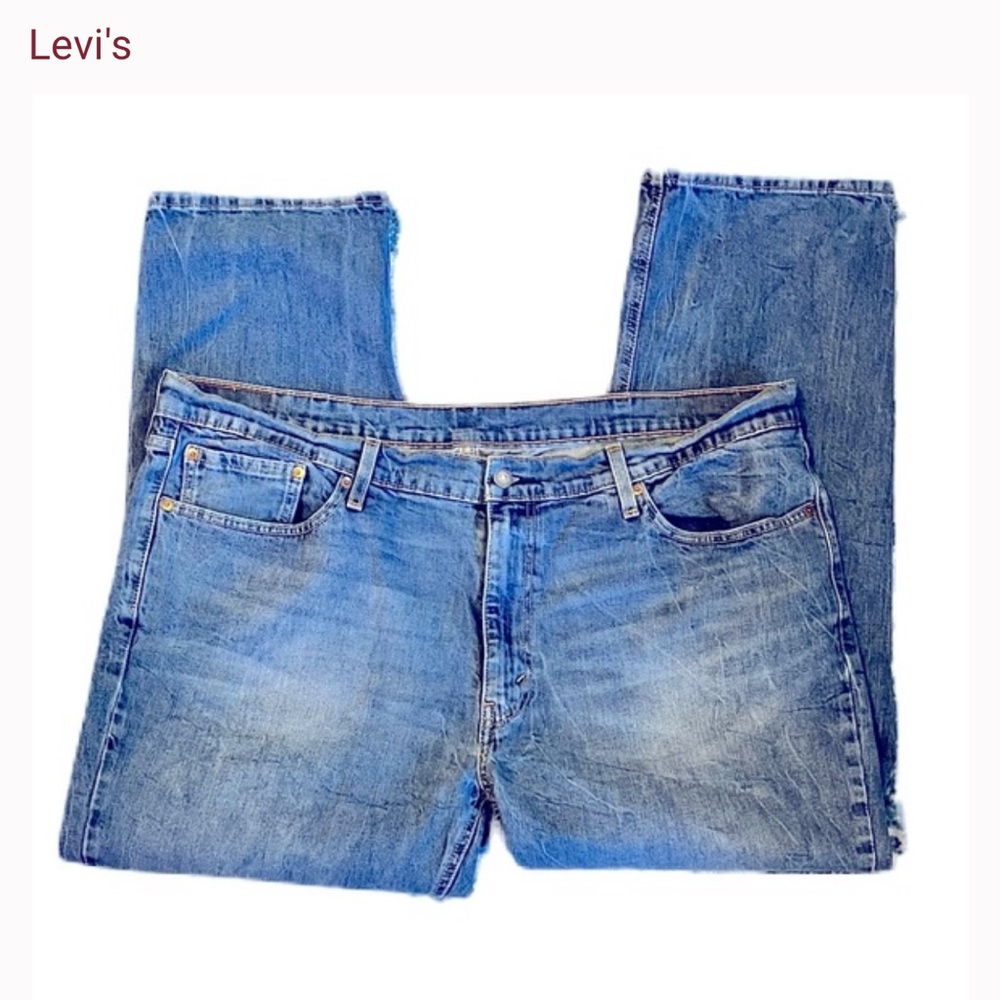 🤩Levis 541 Athletic Taper Denim Medium Dark Wash Jeans Mens Size 44 X 30🤩